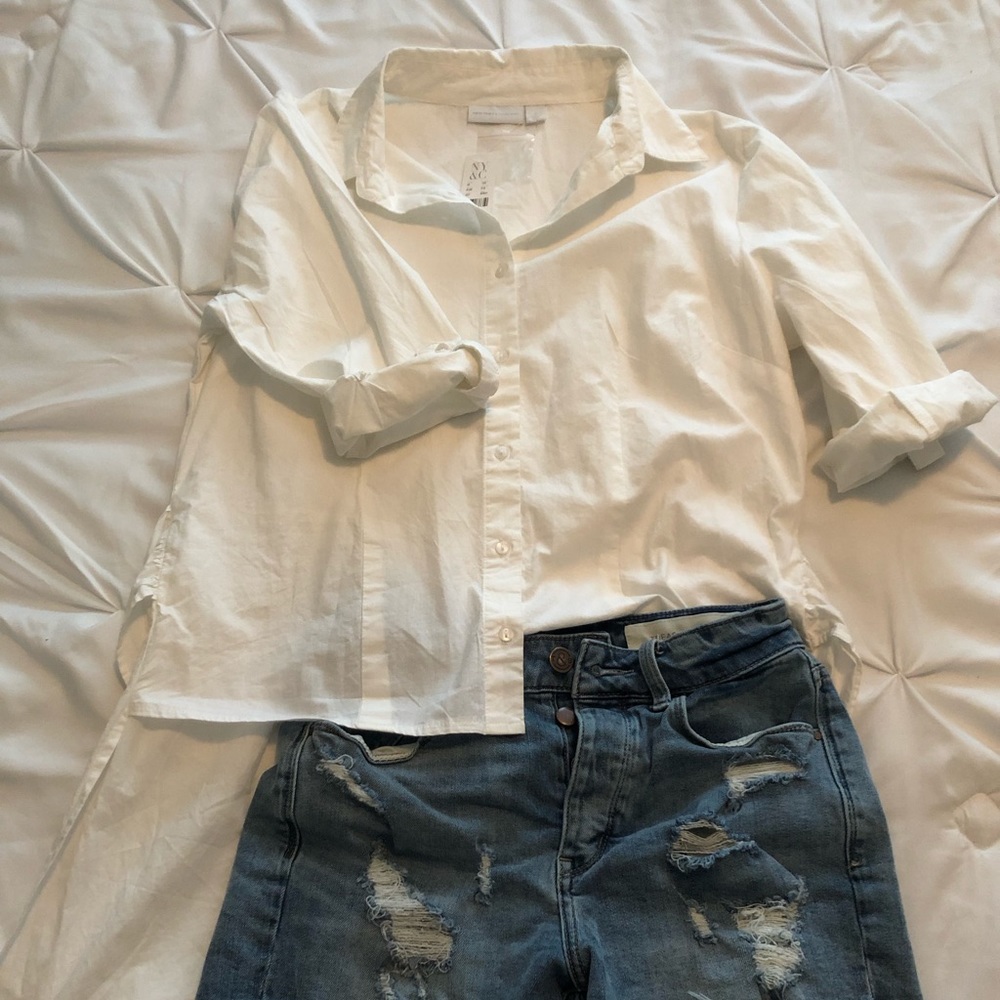 Hi-lo dress shirt